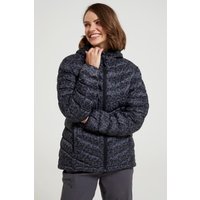 Seasons Gemusterte Gefütterte Damen-Steppjacke - Grau von Mountain Warehouse