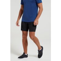 Seven Hurdle Herren Lauf-Shorts - Schwarz von Mountain Warehouse