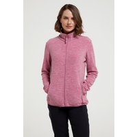 Snowdon Melange II Damen-Fleece mit Reißverschluss - Rosa von Mountain Warehouse