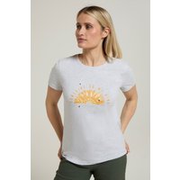 Sunshine Sunflower Bio-Baumwoll Damen T-Shirt - Grau von Mountain Warehouse