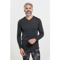 Talus Herren Baselayer-Top mit V-Ausschnitt - Grau von Mountain Warehouse