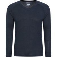 Talus Herren Baselayer-Top mit V-Ausschnitt - Marineblau von Mountain Warehouse