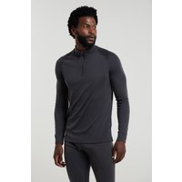 Talus Herren-Langarmshirt mit Reißverschluss - Grau von Mountain Warehouse