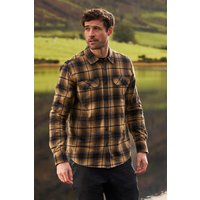 Trace Langärmliges Flanell-Shirt für Herren  - Gelb von Mountain Warehouse