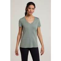 Vitality Damen T-Shirt mit V-Ausschnitt - Khaki von Mountain Warehouse