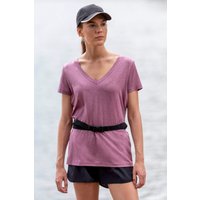 Vitality Damen T-Shirt mit V-Ausschnitt - Rosa von Mountain Warehouse