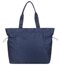 Mouteenoo Tote Bag mit Reißverschluss, Handtasche Damen, Große Schultertasche für Fitnessstudio, Arbeit, Reisen, Schule (Navy Blue 2.0) von Mouteenoo