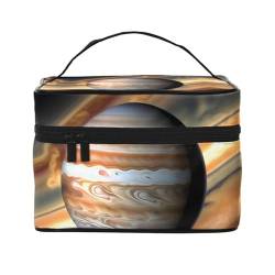 Mouxiugei Jupiter Landschaft tragbare Make-up-Tasche – elegante Reise-Kosmetiktasche mit großem Fassungsvermögen, Make-up-Taschen-Set, Make-up-Tasche für Frauen, Jupiter-Landschaft, Einheitsgröße von Mouxiugei
