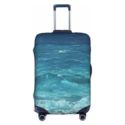 The Deep Blue Sea Protect Your Luggage With Our Unique Suitcase Protector Cover - Ideal For Travel And Business Trips Suitcase Cover, Das tiefblaue Meer, X-Large von Mouxiugei