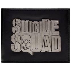 Movies Suicide Squad Villains Metallisches Emblem Geldbörse/Geldbeutel Bi-Fold ID & Kartenhalter, Schwarz von Movies