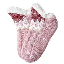 Warme Fuzzy-Socken,Weiche und warme Lammwollsocken mit Anti-Rutsch-Gripper - Wintersocken für Lounge, Arbeitszimmer, Wohnzimmer, Schlafzimmer, Spielzimmer, Esszimmer Moxeupon von Moxeupon