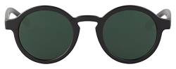 MR.BOHO Unisex Mattschwarz Dalston mit klassischen Linsen Sonnenbrille, Schwarz, One Size von Mr. Boho