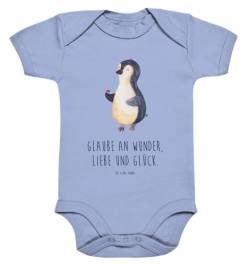 Mr. & Mrs. Panda 1. - 3. Monat Organic Baby Body Pinguin Marienkäfer - Geschenk, Wunder, Babykleidung, Liebe, Glück, Baby Erstausstattung, von Mr. & Mrs. Panda