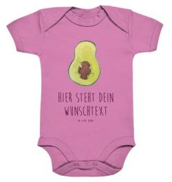 Mr. & Mrs. Panda 1. - 3. Monat Personalisierter Baby Body Avocado mit Kern - Personalisierte Geschenke, Avokado, Vegan, Personalisierte Babykleidung, von Mr. & Mrs. Panda