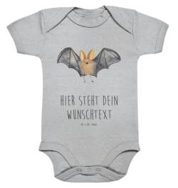 Mr. & Mrs. Panda 1. - 3. Monat Personalisierter Baby Body Fledermaus Flügel - Personalisierte Geschenke, Tiere, Mädchen, Personalisierter von Mr. & Mrs. Panda