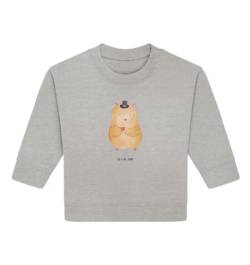 Mr. & Mrs. Panda 6. - 12. Monat Organic Baby Pullover Hamster mit Hut - Geschenk, Tiermotive, Tiere, Houdini, Zauberer, ringgesponnen, Gute Laune, von Mr. & Mrs. Panda