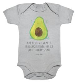 Mr. & Mrs. Panda 6. - 12. Monat Personalisierter Baby Body Avocado Happy - Personalisierte Geschenke, Gesund, Personalisierte Babykleidung, von Mr. & Mrs. Panda