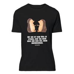 Mr. & Mrs. Panda Größe L T-Shirt Igel Liebe - Geschenk, Jahrestag, Liebesgeschenk, Verlobung, Hochzeitstag, Männer, Freundin, Hochzeit, Geburstag, von Mr. & Mrs. Panda