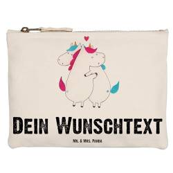 Mr. & Mrs. Panda Größe M Personalisierte Schminktasche Einhorn Mitteilung - Personalisierte Geschenke, lustig, Stiftemäppchen mit Namen, Unicorn, von Mr. & Mrs. Panda