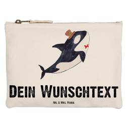 Mr. & Mrs. Panda Größe M Personalisierte Schminktasche Orca Zylinder - Personalisierte Geschenke, Narwal, Meerestiere, Urlaub, Meer, Fete, von Mr. & Mrs. Panda