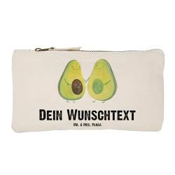 Mr. & Mrs. Panda Größe S Klein Personalisierte Schminktasche Avocado Pärchen - Personalisierte Geschenke, Schminktasche selbst gestalten, Makeup Bg von Mr. & Mrs. Panda