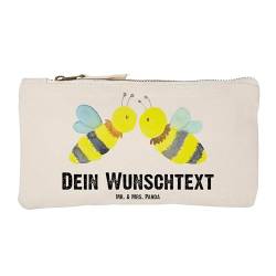 Mr. & Mrs. Panda Größe S Klein Personalisierte Schminktasche Biene Liebe - Personalisierte Geschenke, Kosmetikbeutel mit Namen, Personalisiertes von Mr. & Mrs. Panda