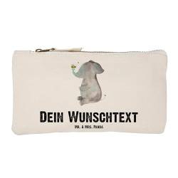 Mr. & Mrs. Panda Größe S Klein Personalisierte Schminktasche Elefant & Biene - Personalisierte Geschenke, Gute Laune, Schminktasche selbst gestalten, von Mr. & Mrs. Panda