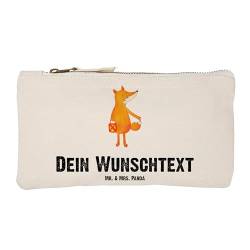 Mr. & Mrs. Panda Größe S Klein Personalisierte Schminktasche Fuchs Laterne - Personalisierte Geschenke, Personalisierter Kosmetikbeutel, Makeup Bg von Mr. & Mrs. Panda