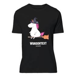 Mr. & Mrs. Panda Größe S Personalisiertes T-Shirt Einhorn Hexe - Personalisierte Geschenke, Pegasus, T-Shirt mit Namen, T-Shirt mit Aufruck, Unicorn, von Mr. & Mrs. Panda