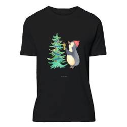 Mr. & Mrs. Panda Größe S T-Shirt Pinguin Weihnachtsbaum - Geschenk, Lustiges T-Shirt, Sprüche, Winter, Weihnachten, Heiligabend, Damen, T-Shirt mit von Mr. & Mrs. Panda