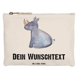 Mr. & Mrs. Panda Grösse XL Große Personalisierte Schminktasche Einhorn Nashorn - Personalisierte Geschenke, Einhörner, Regenbogen, Kosmetiktasche mit von Mr. & Mrs. Panda