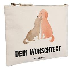 Mr. & Mrs. Panda Grösse XL Große Personalisierte Schminktasche Hunde Liebe - Personalisierte Geschenke, Personalisiertes Stiftemäppchen, von Mr. & Mrs. Panda