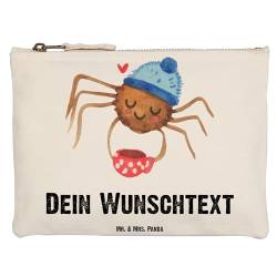 Mr. & Mrs. Panda Grösse XL Große Personalisierte Schminktasche Spinne Agathe Kaffee - Personalisierte Geschenke, Videos, Personalisiertes von Mr. & Mrs. Panda