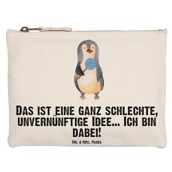 Mr. & Mrs. Panda Grösse XL Große Schminktasche Pinguin Lolli - Geschenk, Spruch, Süßigkeiten, Ganove, Kosmetikbeutel, Kind, Gauner, Schlamperetui, von Mr. & Mrs. Panda