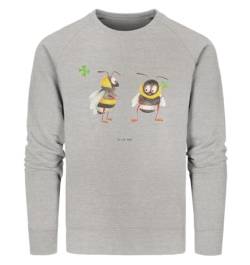 Mr. & Mrs. Panda Größe XS Organic Pullover Hummeln mit Kleeblatt - Geschenk, Unisex, Sweatshirt Männer, Pullover Frauen, Tiere, lustige Sprüche, von Mr. & Mrs. Panda