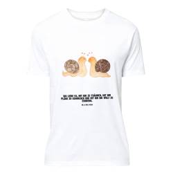 Mr. & Mrs. Panda Größe XXL Personalisiertes T-Shirt Schnecken Liebe - Personalisierte Geschenke, T-Shirt mit Aufruck, Verlobung, Bedrucken, verliebt, von Mr. & Mrs. Panda