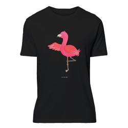 Mr. & Mrs. Panda Größe XXL T-Shirt Flamingo Yoga - Geschenk, Yogi, Party, Entspannung, Damen, Aufregen, Tiefenentspannung, Baum, T-Shirt mit Spruch, von Mr. & Mrs. Panda