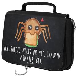 Mr. & Mrs. Panda Kulturbeutel Spinne Agathe Sandwich - Geschenk, Alles Wird gut, Schminkutensil, Merchandise, Hunger, Waschtasche, Kosmetiktasche, von Mr. & Mrs. Panda