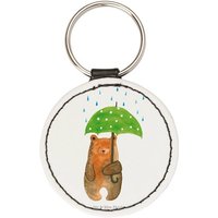 Mr. & Mrs. Panda Schlüsselanhänger Bär Regenschirm - Weiß - Geschenk, Schlüsselanhänger, Liebe, Anhänger (1-tlg), Robuste Eleganz von Mr. & Mrs. Panda