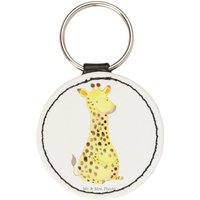 Mr. & Mrs. Panda Schlüsselanhänger Giraffe Zufrieden - Weiß - Geschenk, Anhänger, Glück, Schlüsselanhäng (1-tlg), Elegantes Accessoire von Mr. & Mrs. Panda