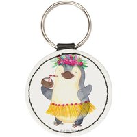Mr. & Mrs. Panda Schlüsselanhänger Pinguin Kokosnuss - Weiß - Geschenk, Schlüsselanhänger, Schutzengel, (1-tlg), Elegantes Accessoire von Mr. & Mrs. Panda