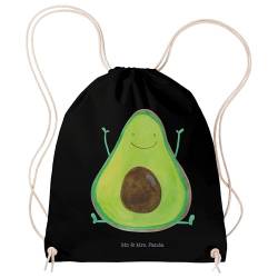 Mr. & Mrs. Panda Sportbeutel Avocado Happy - Geschenk, Sporttasche, Gesund, Chaos, Sportbeutel Kinder, Veggie, Tasche, Freude, Vegan, Stoffbeutel von Mr. & Mrs. Panda