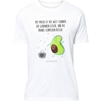 Mr. & Mrs. Panda T-Shirt Avocado tanzt - Weiß - Geschenk, Vegan, Party, Tshirt, Männer, Veggie (1-tlg) von Mr. & Mrs. Panda