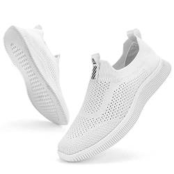 MrToNo Slip On Sneakers Herren Damen Turnschuhe Sportschuhe Fitness Sporthalle Freizeitschuhe Atmungsaktiv Leichtgewichts Joggingschuhe Straßenlaufschuhe Bequem Laufschuhe Outdoor Walkingschuhe-BAI-39 von MrToNo