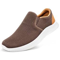 MrToNo Slip On Sneakers Herren Schuhe Mesh Sportschuhe Ohne Schnuersenkel Leicht Walkingschuhe Bequeme Turnschuhe Atmungsaktiv Casual Freizeitschuhe-ZONGSE-39 von MrToNo