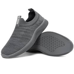 MrToNo Slip On Sneakers Herren Turnschuhe Sportschuhe Fitness Sporthalle Freizeitschuhe Atmungsaktiv Leichtgewichts Joggingschuhe Straßenlaufschuhe Bequem Laufschuhe Outdoor Walkingschuhe-HUISE-40 von MrToNo