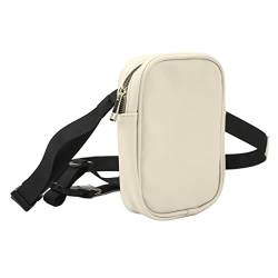 Oberschenkelgurt Beintasche Bauchtasche Große Kapazität Frauen PU Leder Bein Geldbörse Outdoor Geldbörse(Beige) von Mrisata