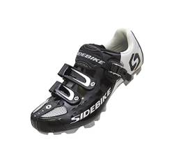 Fahrradschuhe MTB Radsportschuhe Herren/Damen Professionelle Mountainbike-Schuhe Kompatible SPD-Pedale - Schwarz 41 EU von Msport