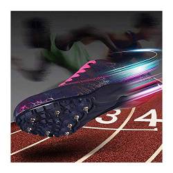 Herren Leichtathletikschuhe Unisex-Laufspikes Kinderlauf-Trainingswettbewerb Spezielle Weitsprungschuhe Junior Sprint Spikes,Blue-40 von Msport