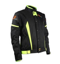 Msport Motorradjacke für den Winter, wasserdicht, mit herausnehmbarem Thermo-Innenfutter, winddicht, regendicht, Schwarz , L von Msport